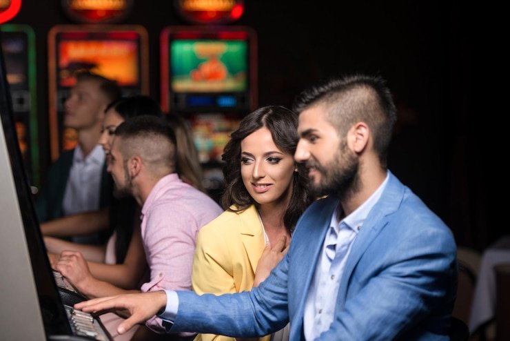 Antarmuka permainan Relax Gaming di dingdong toto menampilkan gulungan slot dan kontrol taruhan